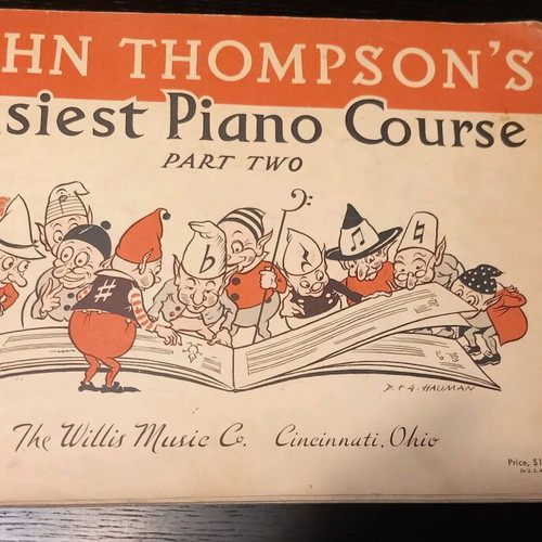Thomson's piano method used, old edition for children