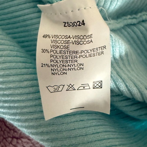 Cropped knitted spring sweater turquoise like new, size S