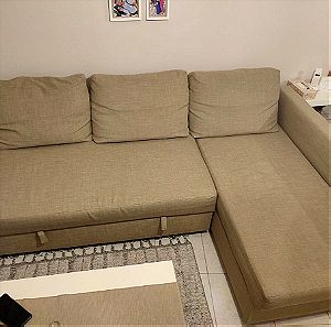 Καναπές(κρεβάτι) γωνία 3θεσιος με αποθηκευτικό χώρο.(η γωνιά του καναπέ μετακινείται)