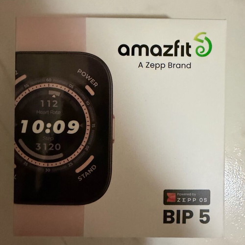 Amazfit Bip 5 46mm smartwatch με παλμογράφο ροζ καινούργιο