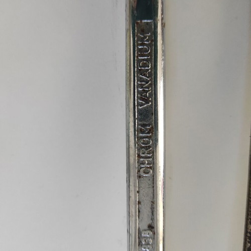 Double-ended hand wrenches used, set of 7 polygonal