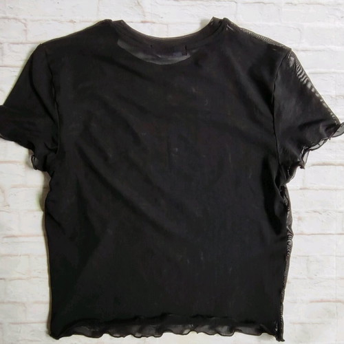 Bershka transparent short t-shirt size S like new