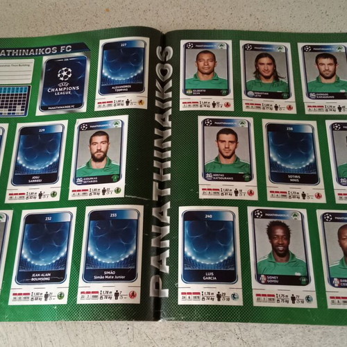 Panini album 2018 used with 120 stuck stickers