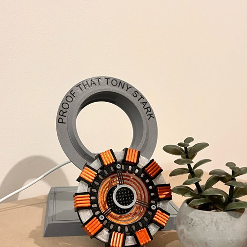 Iron-Man Arc Reactor MK1 Marvel lamp made to order
