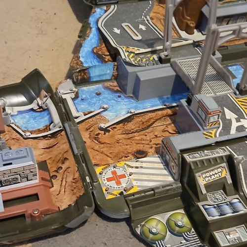 Micro Machines Military Combat Carrier Van playset used