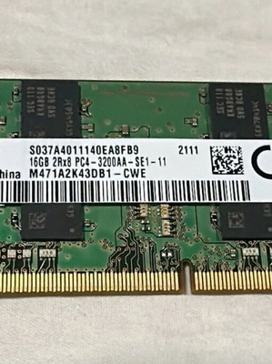 Samsung 16GB DDR4 SODIMM RAM μεταχειρισμένο, 2Rx8 PC4 3200AA