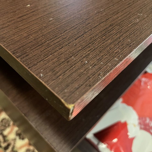 Coffee table Wenge 120x76x40 cm with 2 drawers and side table like new