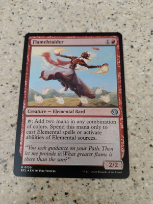 Magic the Gathering Flamebraider foil new