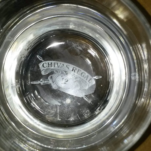 Chivas crystal collectible glasses pack of 12 new