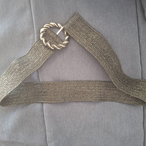 Elastic belt, black and gold