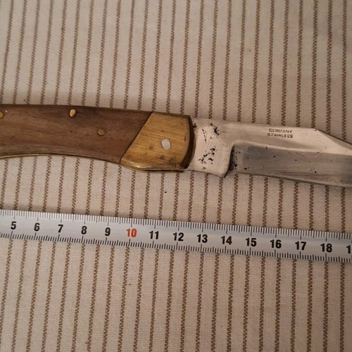 Alpin survival knife modified new with leather sheath and set