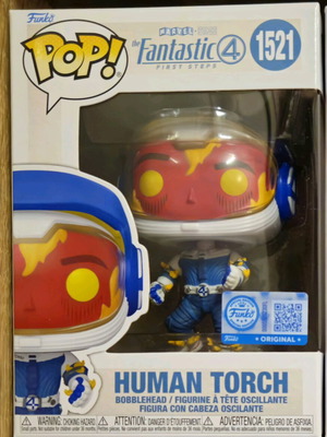 Funko Pop Marvel Fantastic Four Human Torch #1521 like new