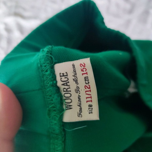 Leggings 11-12 years like new, green