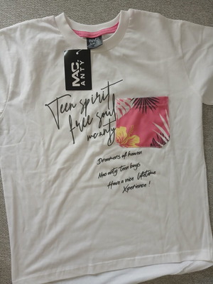 Mac girls' t-shirt new, white, size 10