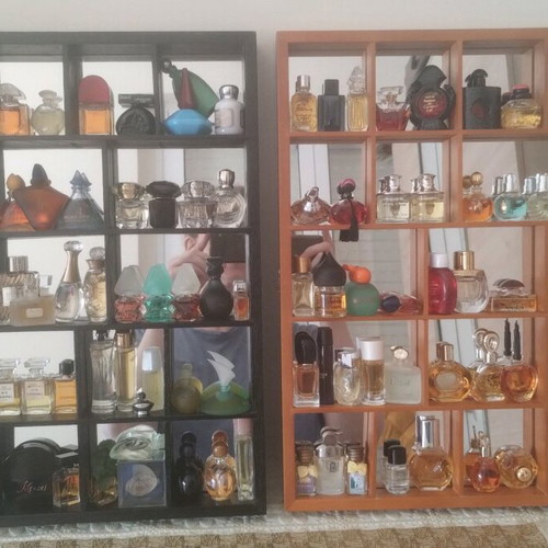 Miniature Perfumes Collection Like New With Handmade Display Cases
