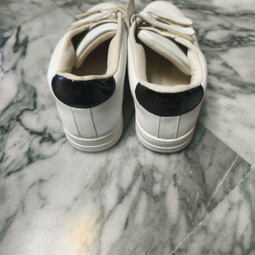 White sneakers new with velcro closure