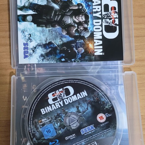 Binary Domain PS3 game, European version