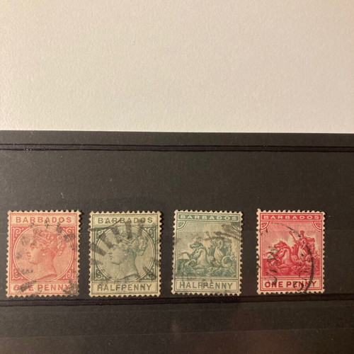Barbados stamps used from 1882 and later