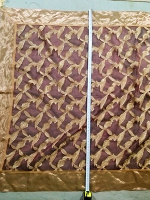 Christmas silk set of 5 squares new, various sizes