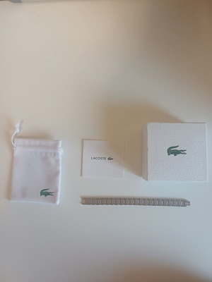 Lacoste bracelet silver like new for men