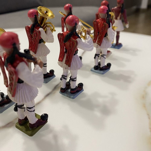 Athina Pal Evzones military figurines used