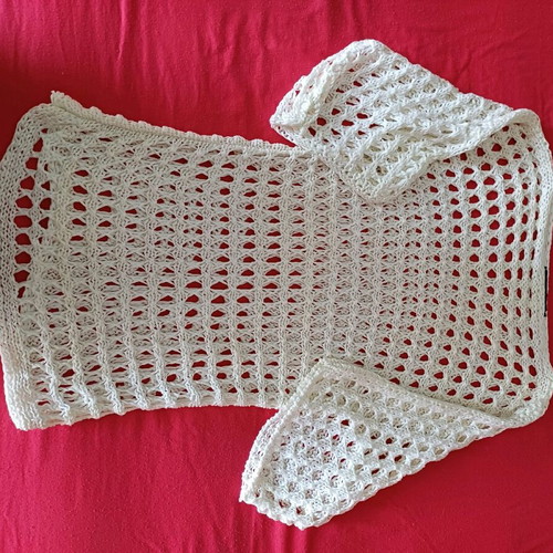 Knitted spring white one size top new