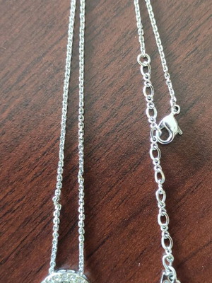 Κολιέ Swarovski ασημί νέο