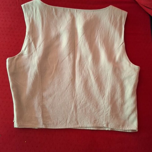 Sleeveless blouse beige, like new, size S