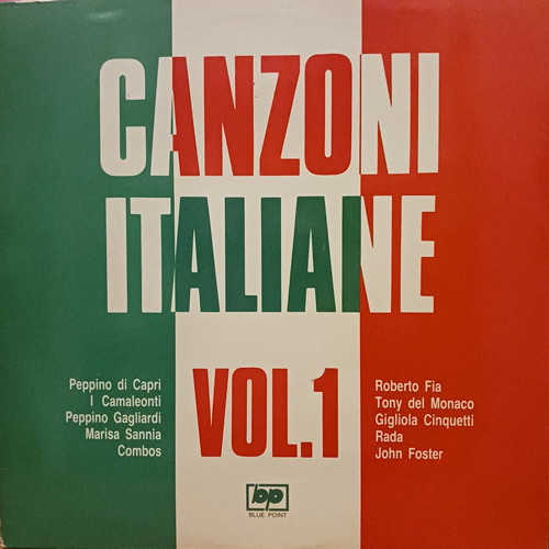 Italian hits used, 8 vinyl record collections