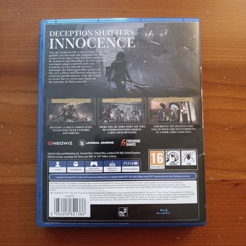 Lies of P PlayStation 4 game like new with free PS5 upgrade