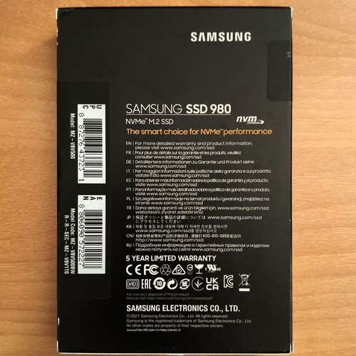 Samsung 980 SSD 500GB NVMe PCIe 3.0 sealed