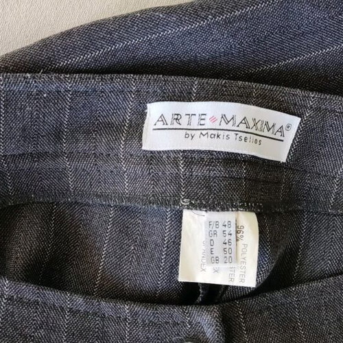 Fabric pants new, brown, size 4XL