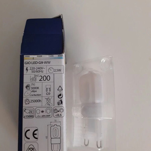 Λάμπες LED G9 2.5watt Θερμό Λευκό Πακέτο 12 Καινούργιες