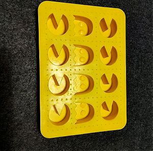 Pacman καλούπι σιλικόνης για παγάκια, σαπούνια, σοκολατάκια κλπ