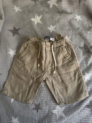 Okaidi linen shorts beige size 104 cm for 4 years old new