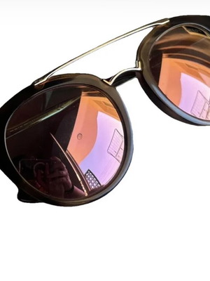 Prada sunglasses pink mirror like new, multicolored