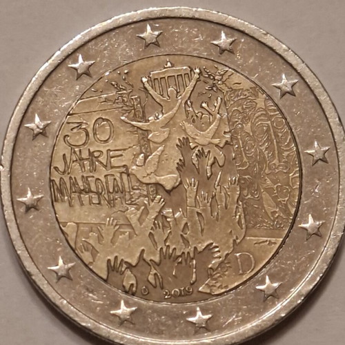 German commemorative 2 euro coins set like new, 4 pieces