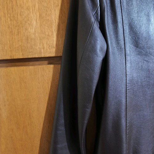 Women's leather jacket brown like new, size M
