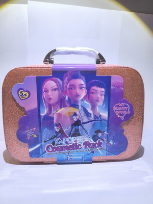 Παιδικό βαλιτσάκι μακιγιάζ ροζ χρυσό glitter K-Pop καινούργιο