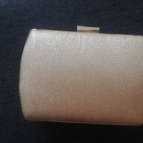 Gold clutch bag without chain
