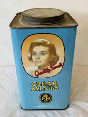 Cypriot Tin Box Used Large Collectible from 1960