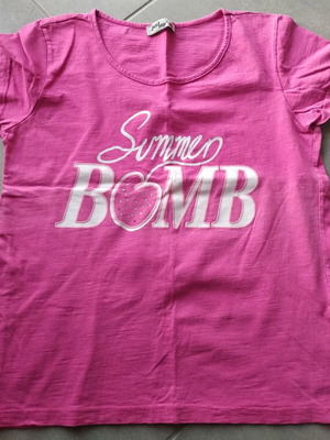 T-shirt pink used, size S