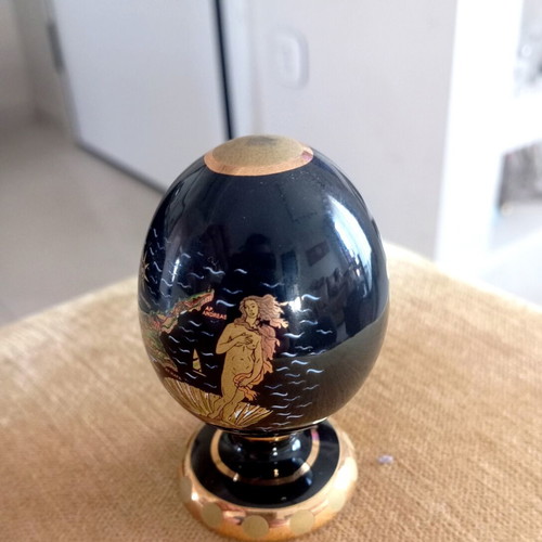 Vintage porcelain egg from Cyprus, like new decorative item