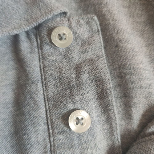 Moncler short-sleeved polo shirt grey size L