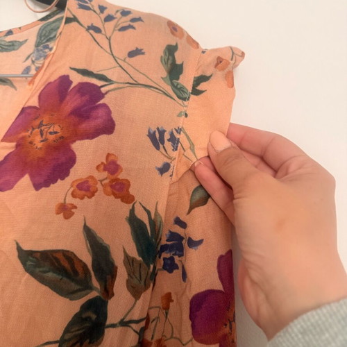 Maxi floral dress Oysho σαν καινούργιο, πολύχρωμο, one size