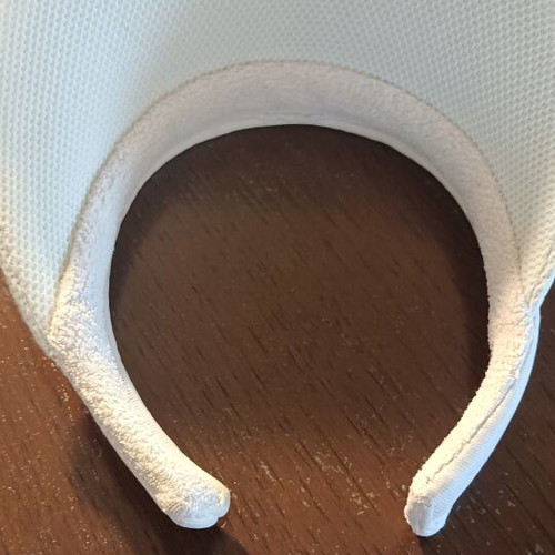 White visor hat with Greek flag, like new