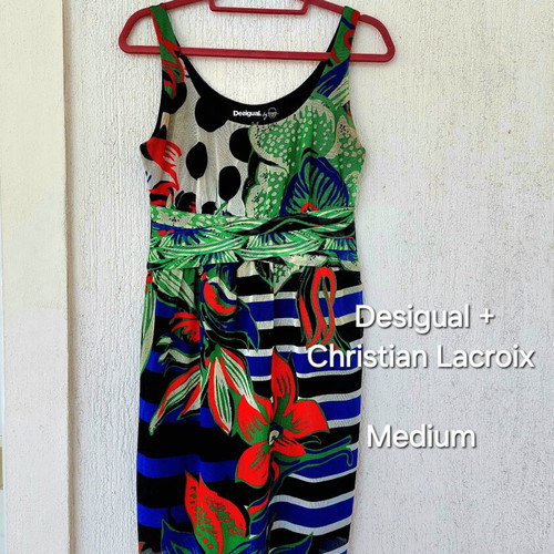 Desigual x Christian Lacroix mesh dress medium, colorful