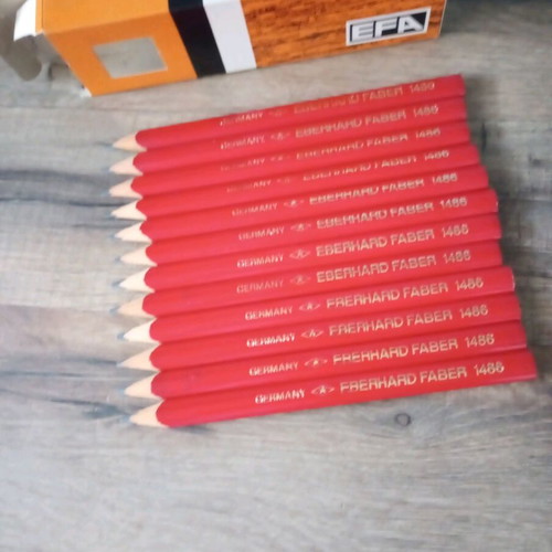 Faber 1486 carpenter pencils new, pack of 12 rare