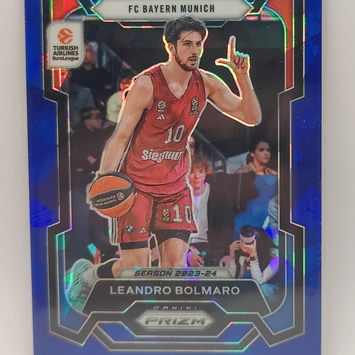 Panini-Prizm Euroleague Basketball Leandro Bolmaro Blue Ice Prizm Card 2023-24 new