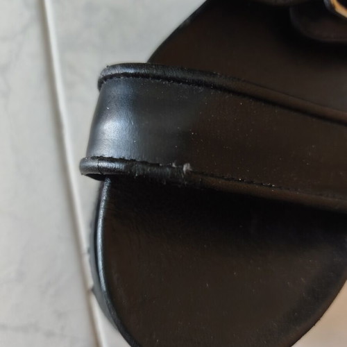 Makris black flatform sandals size 37 used